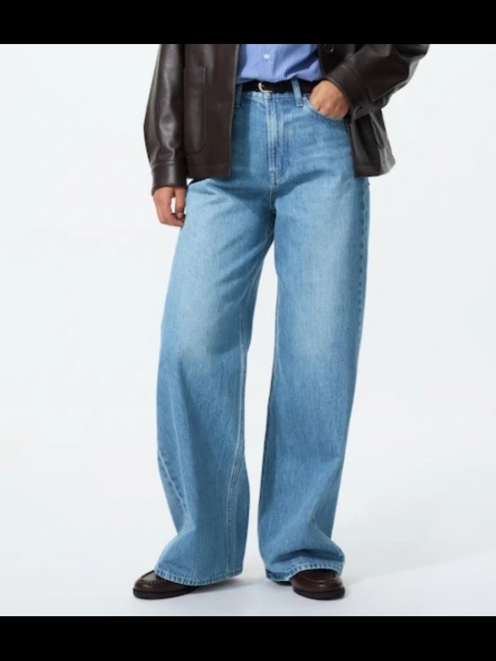 Uniqlo Wide-Leg Jeans Light Blue